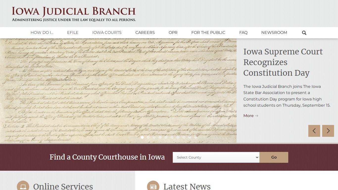 Administering Justice Under Law Equally To All Persons | Iowa Judicial ...